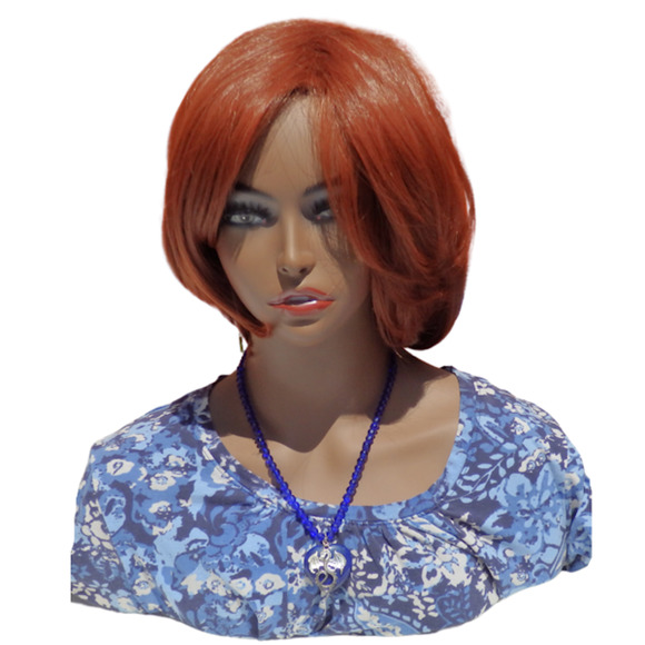 Dragon and Dark Blue Heart Stone Beaded Necklace 1461 - Picture 3 of 6